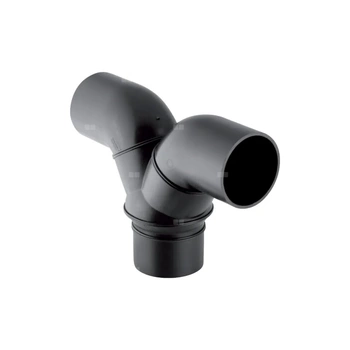 Trójnik GEBERIT Silent-db20  90' PE 90 mm x 110 mm x 90 mm (króciec z tworzywa sztucznego do spawania/zgrzewania x króciec z tworzywa sztucznego do spawania/zgrzewania x króciec z tworzywa sztucznego do spawania/zgrzewania), kolor czarny