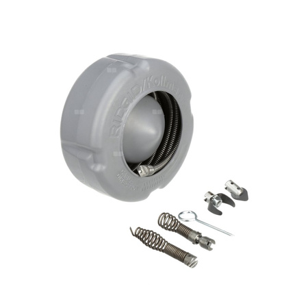 Zestaw sprężyny C-6IC do maszyny K-45AF zawierający następujące elementy: bęben wewnętrzny, sprężyna C-6IC, drążek reakcyjny, zestaw narzędzi T-250