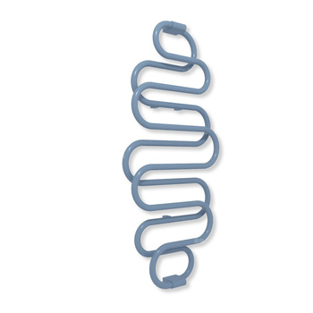 Grzejnik elektryczny TERMA PERŁA E 1360 x 500 mm, kolor szary gołębi RAL5014, moc 284 W, podłączenie EX, kabel spiralny z wtyczką