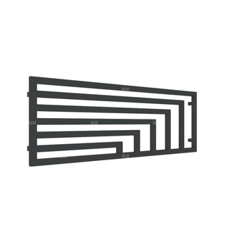 Grzejnik drabinkowy TERMA ANGUS H, podłączenie YL, wym. 520 x 1460 mm, kolor czarny jak kruk połysk RAL9005, moc 680W