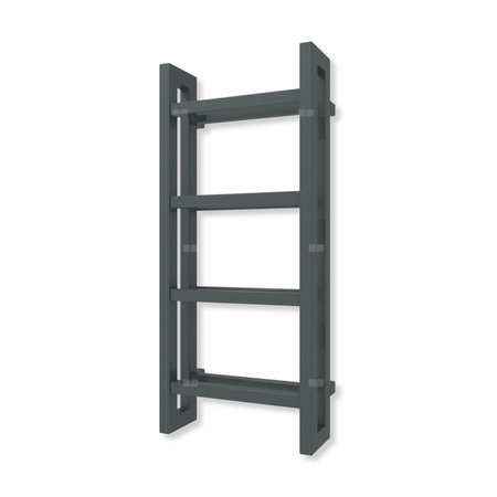 Grzejnik drabinkowy TERMA STAND, podłączenie SX, wym. 920 x 400 mm, kolor magiczna perła (farba), moc 434W