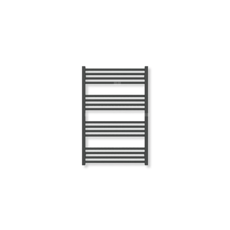 Grzejnik drabinkowy TERMA FIONA, podłączenie SX, wym. 900 x 600 mm, kolor czarny jak kruk soft (farba), moc 451W