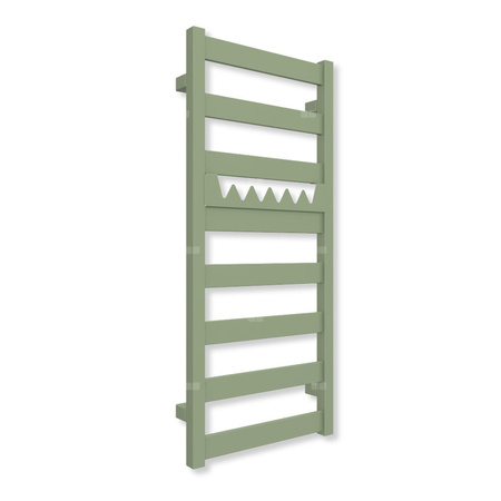 Grzejnik drabinkowy TERMA VIVO, podłączenie Z1, wym. 910 x 400 mm, kolor zielony blady RAL6021 (farba), moc 295W