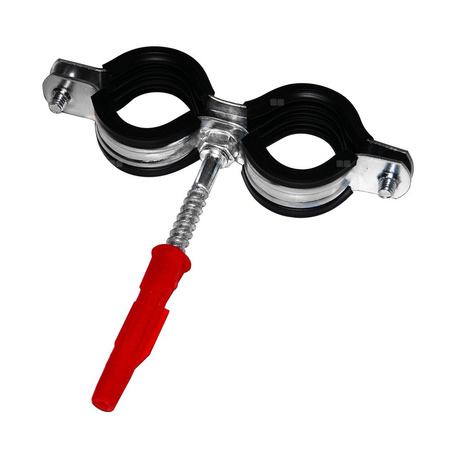 Uchwyt podwójny GORGIEL USZ II do mocowania rur 15mm