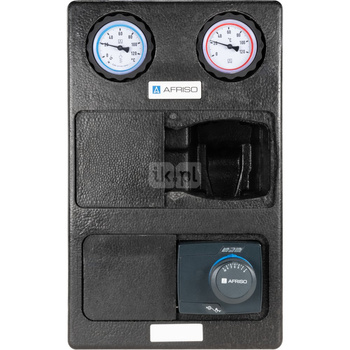 Grupa pompowa AFRISO PrimoTherm K 180-2 DN 25 3-WM-SM GZ x GW 1 1/2'' x 1'', z zaworem mieszającym, z siłownikiem arm 343 proclick
