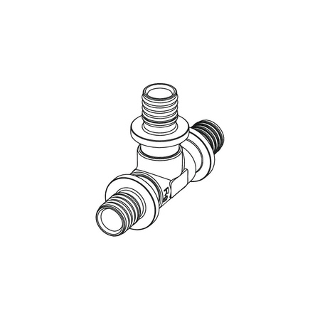 Trójnik TECE flex brąz 50 GZ