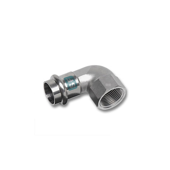 Kolano 90' SANHA NiroSan SF, stal nierdzewna, 15 mm x 1/2'' (zw x GW)