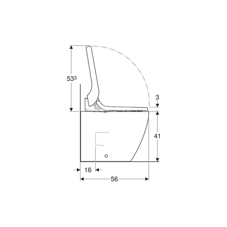 Amortyzator do deski sedesowej / pokrywy deski sedesowej, do Geberit AquaClean Mera / Tuma