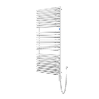 Grzejnik elektryczny (suszarka) INSTAL-PROJEKT Standard 3D Electro, wym. 1173 (1278 z grzałką)/400 mm, kolor biały połysk, moc 900 W