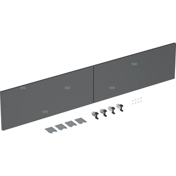 Zestaw frontów szuflad (2 szt.) do szafki pod umywalkę podwójną GEBERIT iCon, kol. lava matowy szer.1200 mm