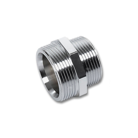 Nypel SANHA 531 redukcja, mosiądz (chromowanie) (chrom), 3/8'' x 1/4'' (GZ)