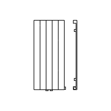 Grzejnik płytowy typ 10 KERMI V-HVV wym. 800 x 1680 mm, kolor biały, moc 1394 W