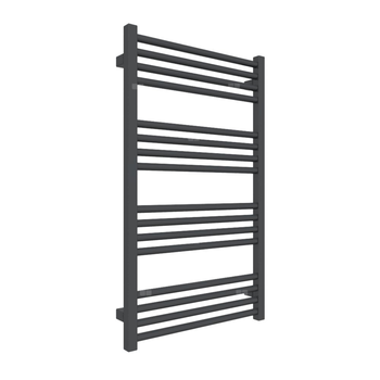 Grzejnik drabinkowy TERMA FIONA, podłączenie ZX, wym. 900 x 530 mm, kolor metaliczna czerń, moc 407W