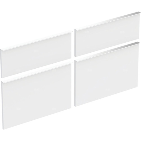 Zestaw frontów szuflad do szafki pod umywalkę podwójną GEBERIT iCon, kol. biały szer.1200 mm