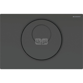 Elektroniczny zestaw uruchamiający WC Geberit, IR, Sigma10, 8cm(2016), stal nierdzewna, czarny