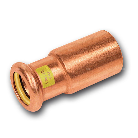 Nypel SANHA Press Gas redukcja, Cu, 54 mm x 35 mm (zz x zw)