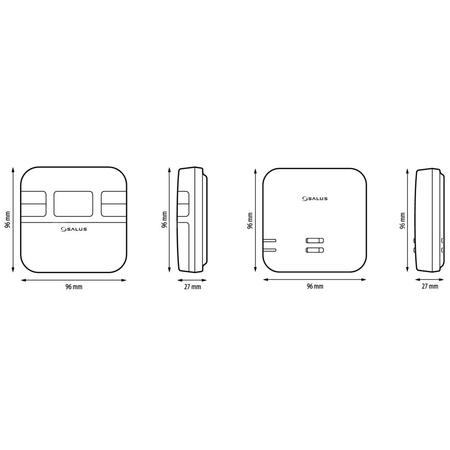 Termostat SALUS RT310RF bezprzewodowy zasilanie bateria (akumulator) włącz/wyłącz 230 V 16 A