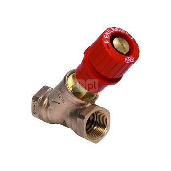 Kombi 3-Plus czerwony, zasilanie, 3/4", gw. wewn.