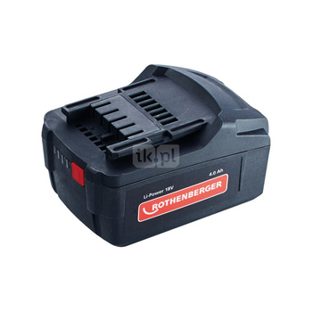 Szczęka zaciskowa (TH), zapasowy akumulator Li-Ion18 V, 4,0 Ah, do zaciskarek ROMAX 4000.