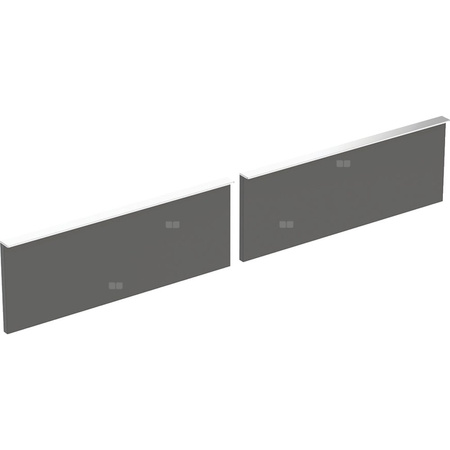 Zestaw frontów szuflad do dolnej szafki pod dwie umywalki GEBERIT iCon, kol. lava szer.1200 mm