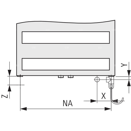 Grzejnik drabinkowy KERMI Casteo BH, wym. 1806 x 600 mm, kolor srebrny, moc 878W