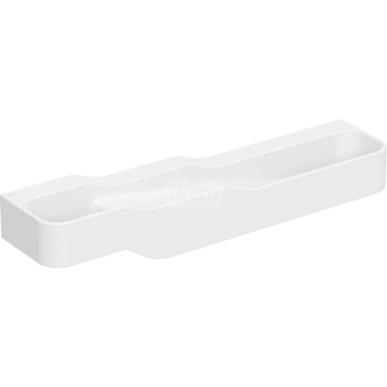 Umywalka GEBERIT Bambini 4-stanowiskowa prostokątna (rynna, bez elementów dekoracyjnych), biała, 1800mm, bez otworu na baterię, bez odpływu przelewowego, półka od ściany