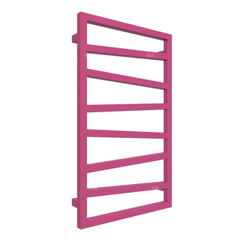 Grzejnik drabinkowy TERMA ZIGZAG, podłączenie ZX, wym. 835 x 500 mm, kolor telemagenta soft RAL4010, moc 320W