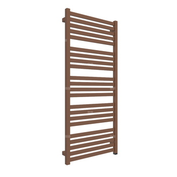 Grzejnik elektryczny TERMA MARLIN ONE 530 x 1185 mm, kolor brązowy płowy RAL8007, moc 600 W, podłączenie E8, kabel prosty bez wtyczki 1,5m srebrzysty