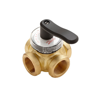 Zawór regulacyjny 3-drożny DANFOSS mosiądz (stan surowy) GW metryczny 1/2'', 15 mm, max. 110'C, max. 2bar, ze sterowaniem elektrycznym