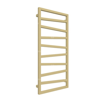 Grzejnik drabinkowy TERMA ZIGZAG, podłączenie SX, wym. 1070 x 500 mm, kolor beżowo-zielony RAL1000, moc 406W