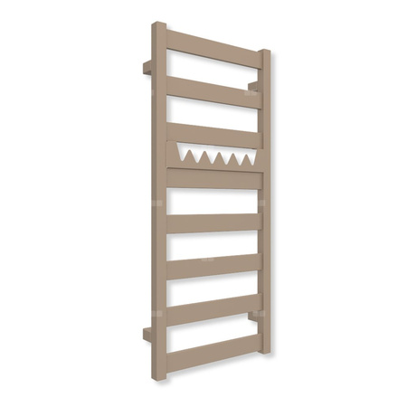 Grzejnik drabinkowy TERMA VIVO, podłączenie ZX, wym. 910 x 400 mm, kolor irchowo-szary RAL1019 (farba), moc 295W
