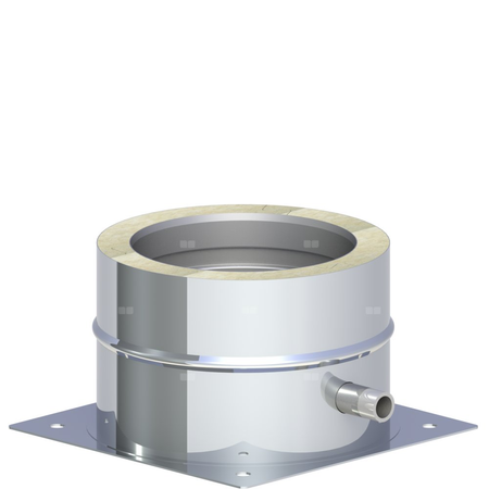 Płyta fundamentowa z odpływem skroplin w bok montaż na cokole fi 150mm (1,0)