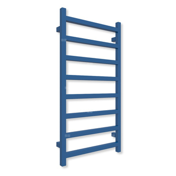 Grzejnik drabinkowy TERMA SIMPLE, podłączenie ZX, wym. 960 x 500 mm, kolor niebieski sygnałowy RAL5005 (farba), moc 351W