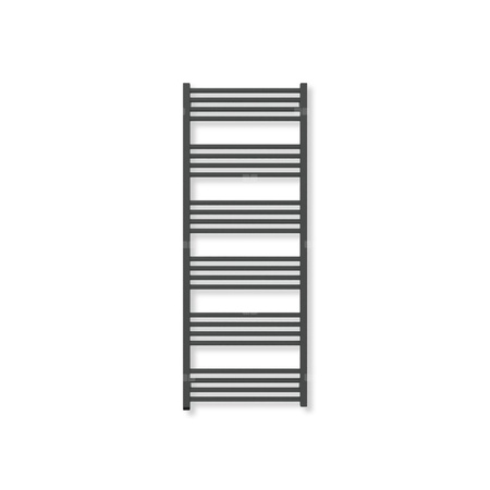 Grzejnik drabinkowy TERMA FIONA ONE, podłączenie S8, wym. 1380 x 530 mm, kolor czarny jak kruk soft (farba), moc 616W