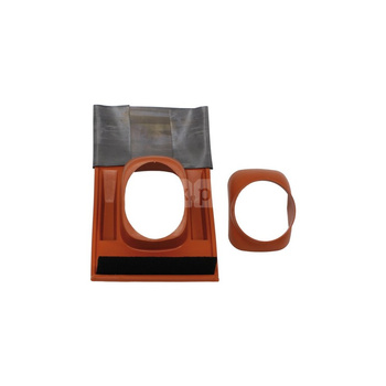 Standardowy przepust dachowy do dachu skośnego 25-50º, czerwony