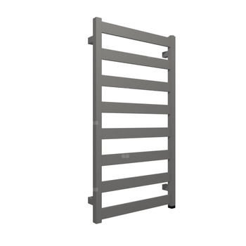 Grzejnik elektryczny TERMA VIVO ONE 910 x 500 mm, kolor szary sygnałowy RAL7004, moc 400 W, podłączenie E1, kabel prosty bez wtyczki szary