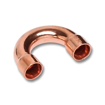 Łuk 180' SANHA 5060, miedź, 16 mm (lut wewnętrzny x lut wewnętrzny)