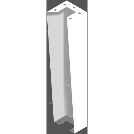 Podpora z blachy 1 mm: 700 x 165 mm, do szafy gł. 180 (25 FIT G), RAL 9003