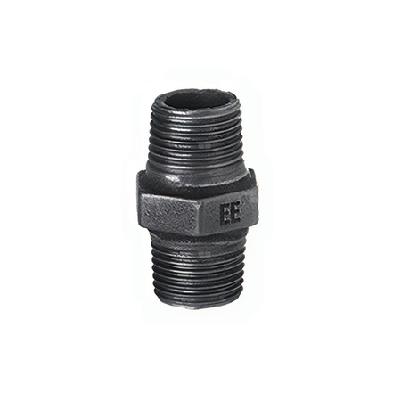 Nypel ODLEWNIA ZAWIERCIE N8 R-L/39/281 żeliwo (czarne) 3/8'' (GZ)