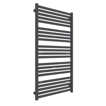 Grzejnik elektryczny TERMA MARLIN ONE 630 x 1185 mm, kolor metaliczna czerń, moc 800 W, podłączenie E8, kabel prosty bez wtyczki 1,5m czarny