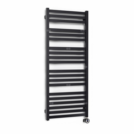 CONCEPT Grzejnik el. Malta 1460/400, czarny mat, podł ES, kabel prosty bez wtyczki z maskownicą