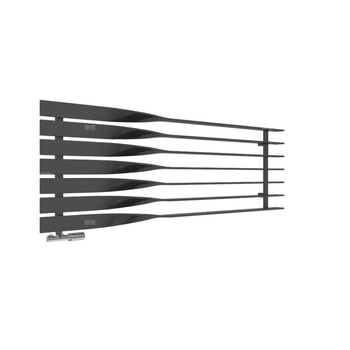 Grzejnik drabinkowy TERMA CYKLON H, podłączenie O8, wym. 580 x 1600 mm, kolor czarny pieprz