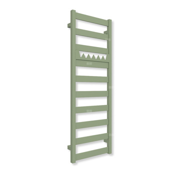 Grzejnik drabinkowy TERMA VIVO, podłączenie SX, wym. 1150 x 400 mm, kolor zielony blady RAL6021 (farba), moc 366W