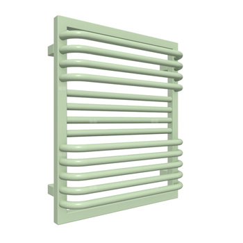 Grzejnik drabinkowy TERMA POC 2, podłączenie SX, wym. 600 x 500 mm, kolor zielony pastelowy RAL6019, moc 342W