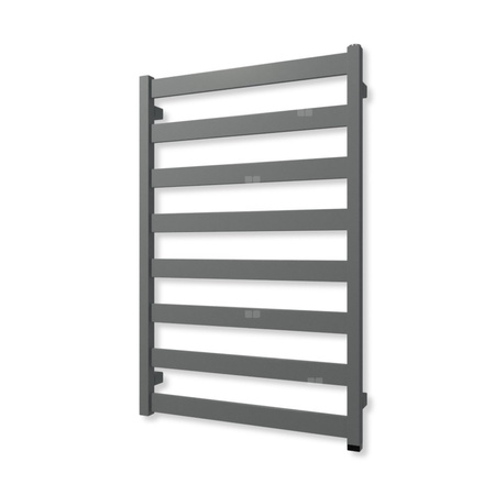 Grzejnik elektryczny TERMA VIVO ONE 910 x 600 mm, kolor pastelowy niebieski, moc 400 W, podłączenie E1, kabel spiralny z wtyczką szary