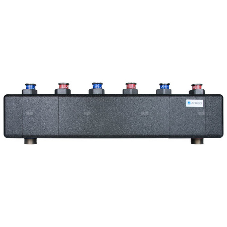 Rozdzielacz do instalacji c.o. AFRISO KSV 125-3 HW GZ 1 1/2'', 3-obieg. Nakrętka 1 1/2'', max. 70 kW