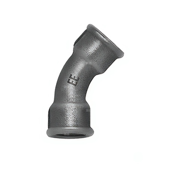 Łuk długi 45' ODLEWNIA ZAWIERCIE G1/20/41 żeliwo (ocynk) 1/2'' (GW)