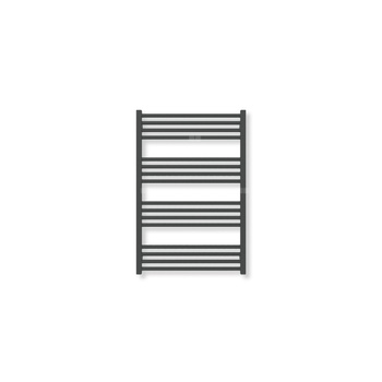 Grzejnik drabinkowy TERMA FIONA, podłączenie ZX, wym. 900 x 600 mm, kolor czarny jak kruk soft (farba), moc 451W