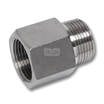 Nypel SANHA NiroSan Press, stal nierdzewna, 1'' (GZ x GW)