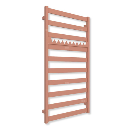 Grzejnik drabinkowy TERMA VIVO, podłączenie SX, wym. 1150 x 600 mm, kolor sienna (farba), moc 501W